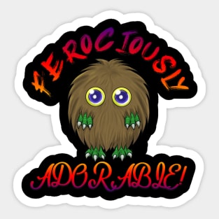 Ferociously Adorable Sticker